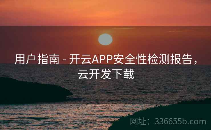 用户指南 - 开云APP安全性检测报告,云开发下载 用户指南 - 开云APP安全性检测报告,云开发下载