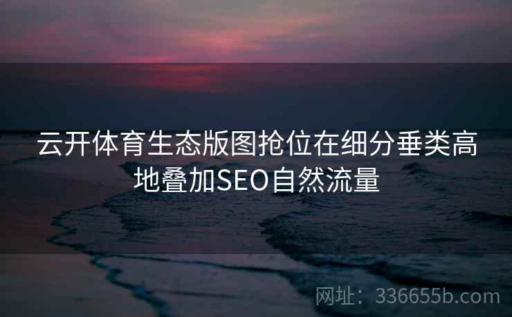 云开体育生态版图抢位在细分垂类高地叠加SEO自然流量 云开体育生态版图抢位在细分垂类高地叠加SEO自然流量